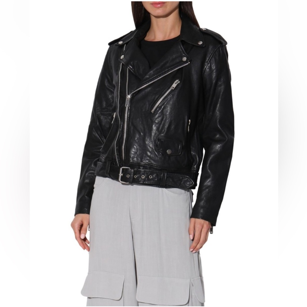 Walter Baker leather Kingsley jacket, size S